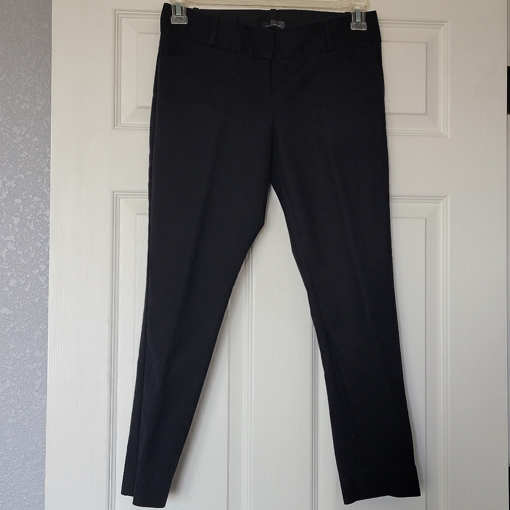 The Limited Black Cotton-Blend Trousers